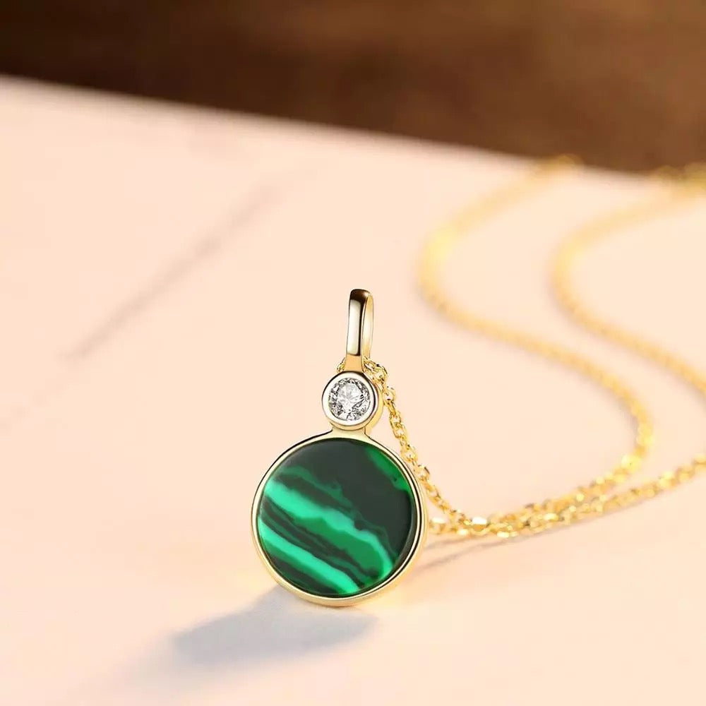 Kali Golden Malachite Necklace