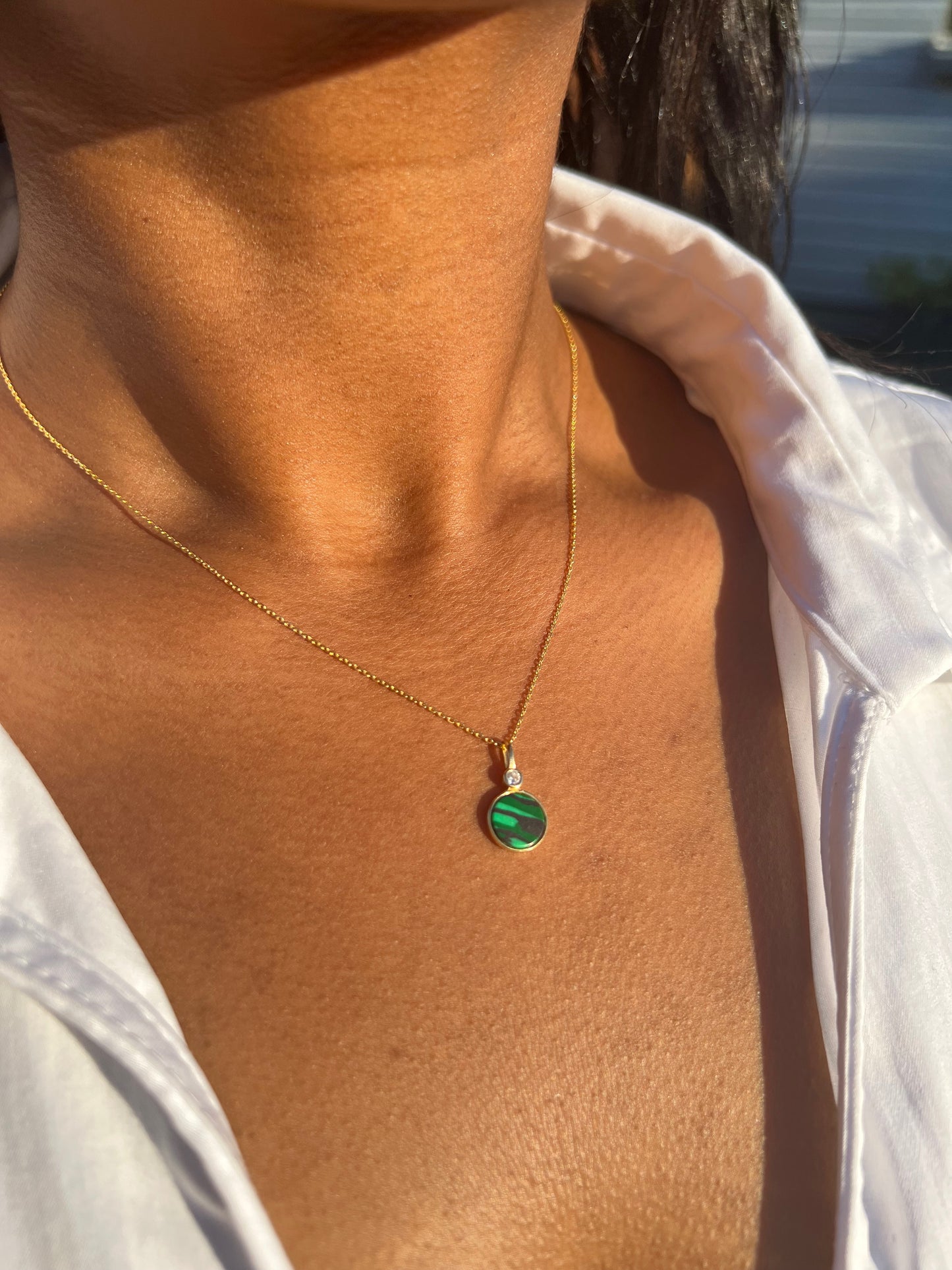Kali Golden Malachite Necklace